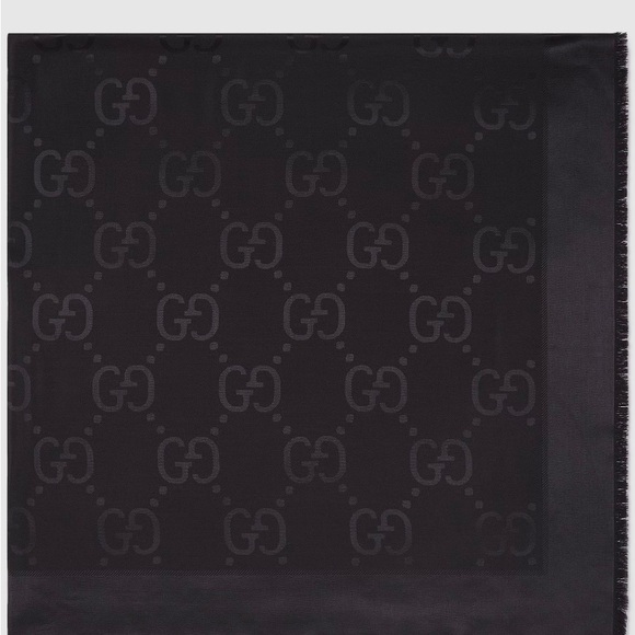 Gucci GG Pattered Knit Scarf - Picture 6 of 6